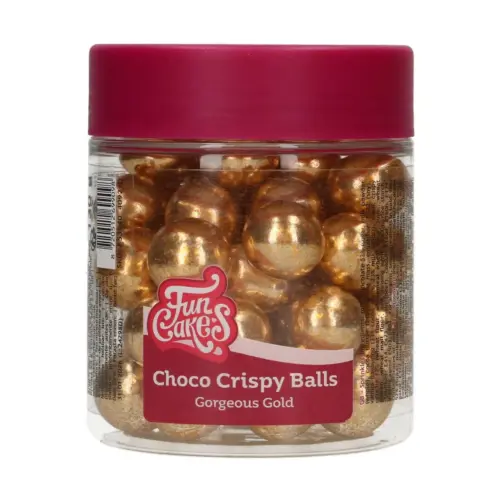 Essbare Dekoration Choco Crispy Ball von FunCakes Gold