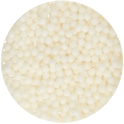 Essbare weiße Dekorations Streusel - soft pearls 60 Gramm von FunCakes