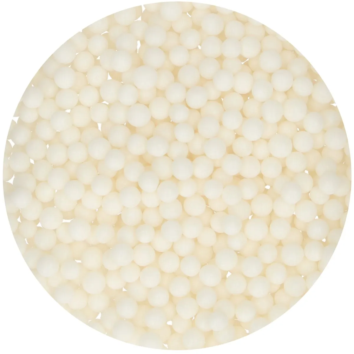 Essbare weiße Dekorations Streusel - soft pearls 60 Gramm von FunCakes