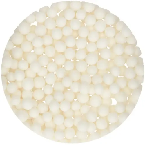 Essbare weiße Dekorations Streusel - soft pearls 70 Gramm von FunCakes