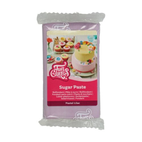 FunCakes Sugar Paste in Pastell-Lila (250 g) – Rollfondant zum Überziehen, Modellieren und Dekorieren von Torten, Kuchen und Cupcakes.