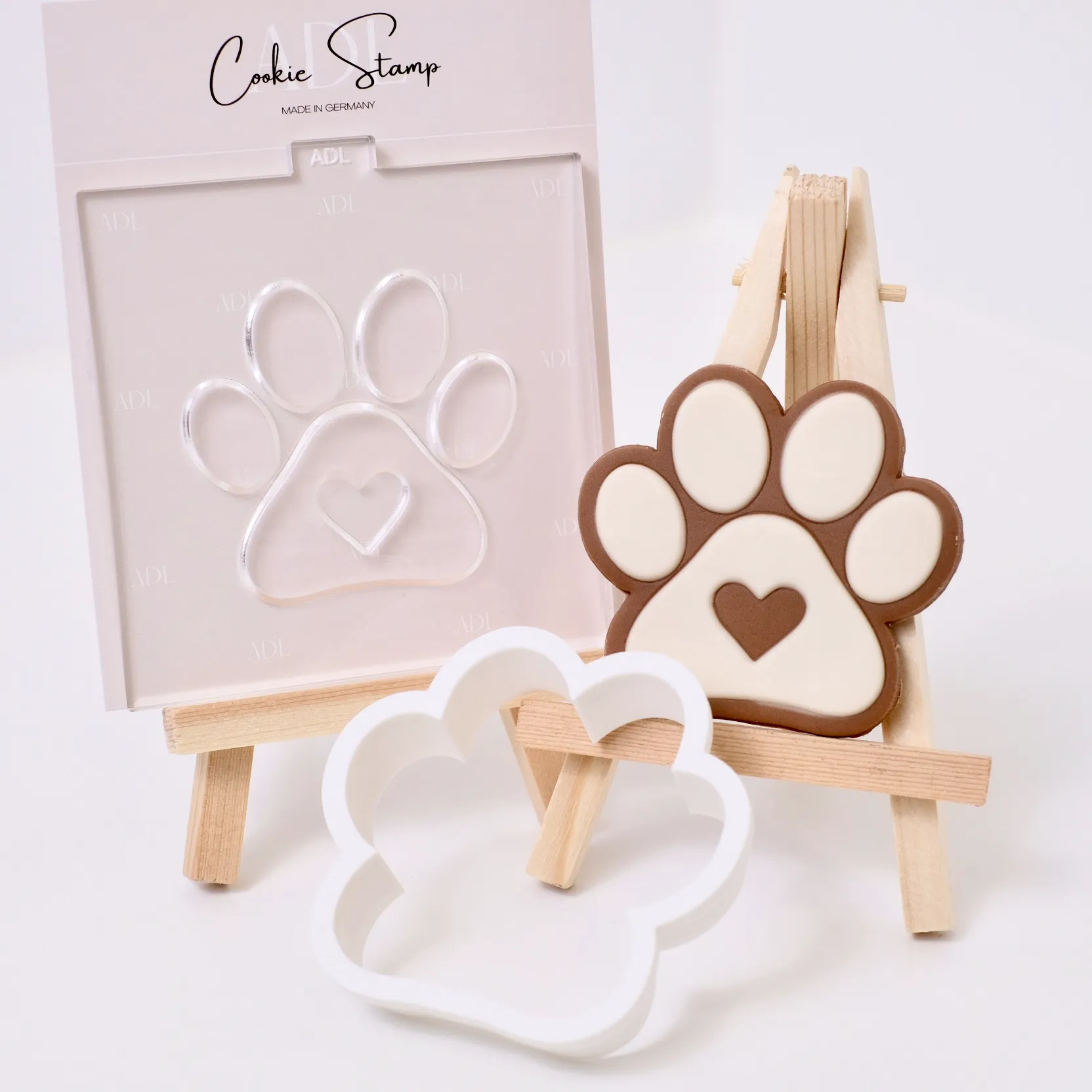 ADL Keksstempel + Ausstecher - Pfote Stil 3 – Bild 3