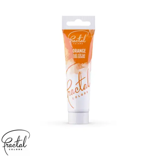 Orangene Fractal Colors Full-Fill Gelfarbe Orange Lebensmittelfarbe in der Tube