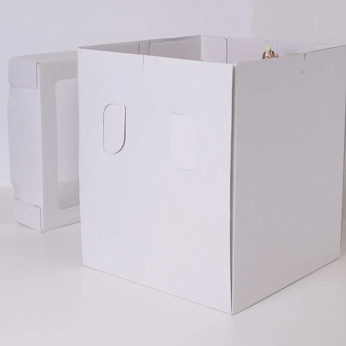 Tortenbox Weiß mit Sichtfenster - 25x25x30 cm – Bild 4