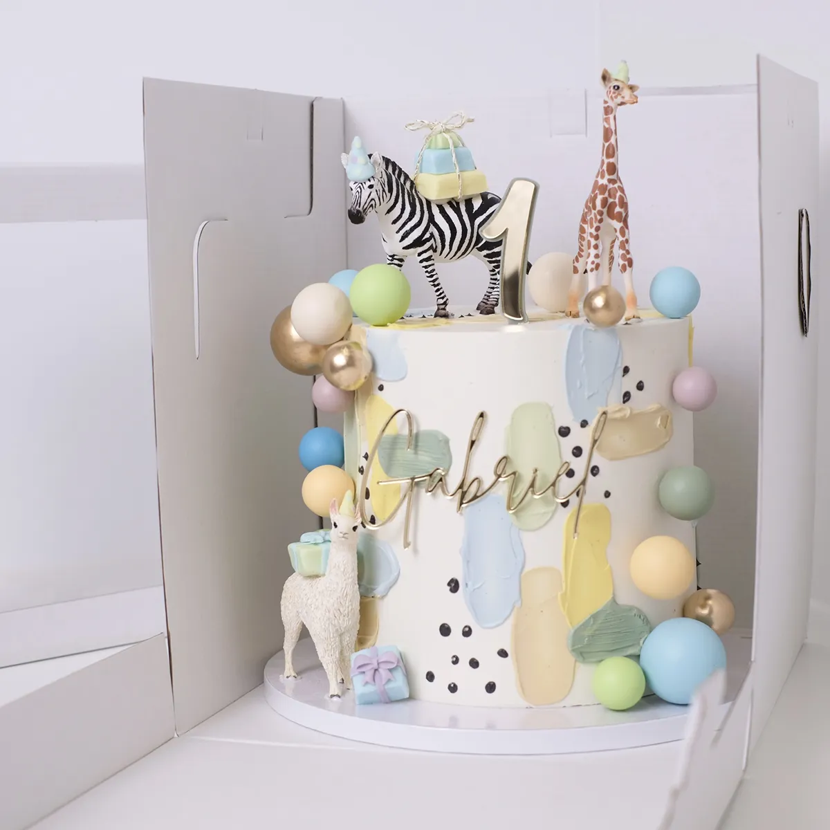 Tortenbox Weiß mit Sichtfenster - 25x25x30 cm – Bild 7