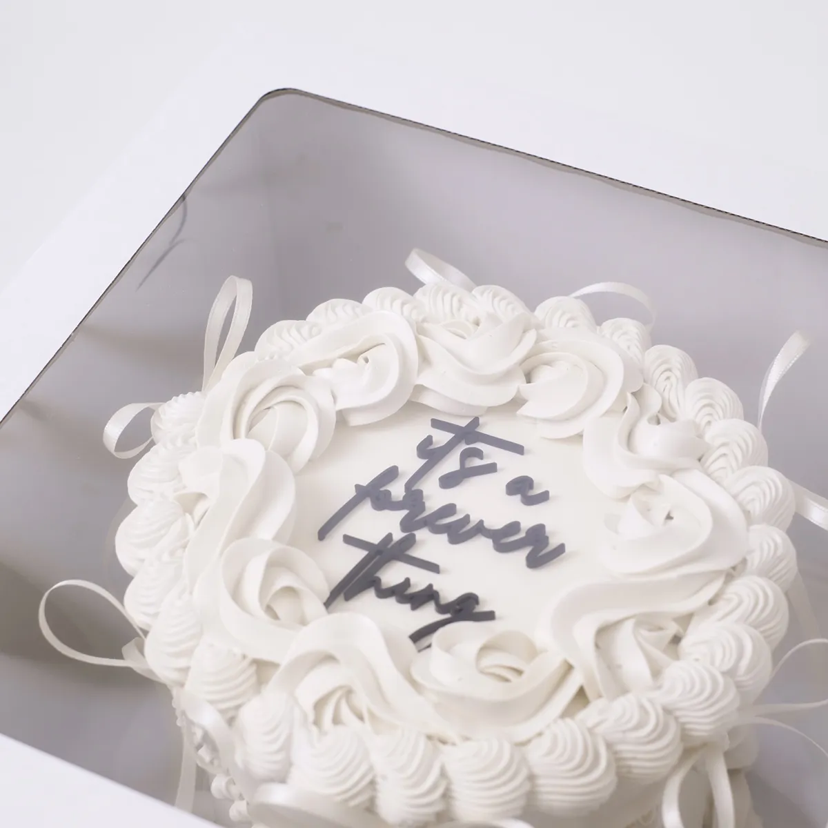 Tortenbox Weiß mit Sichtfenster - 30x30x20 cm – Bild 7