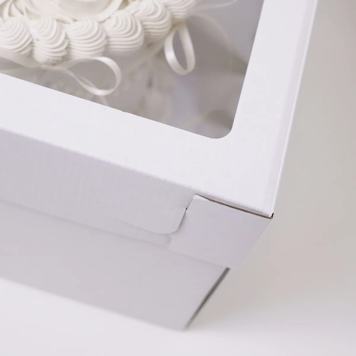 Tortenbox Weiß mit Sichtfenster - 30x30x20 cm – Bild 8