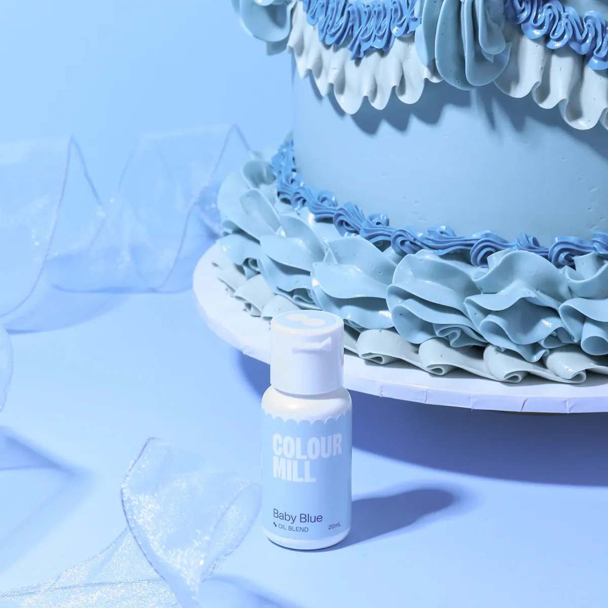 Colour Mill Oil Blend Baby Blue – Hellblaue Lebensmittelfarbe 20 ml – Bild 3