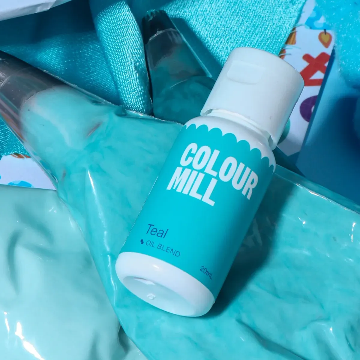 Colour Mill Oil Blend Teal – Blaugrüne Lebensmittelfarbe 20 ml – Bild 3