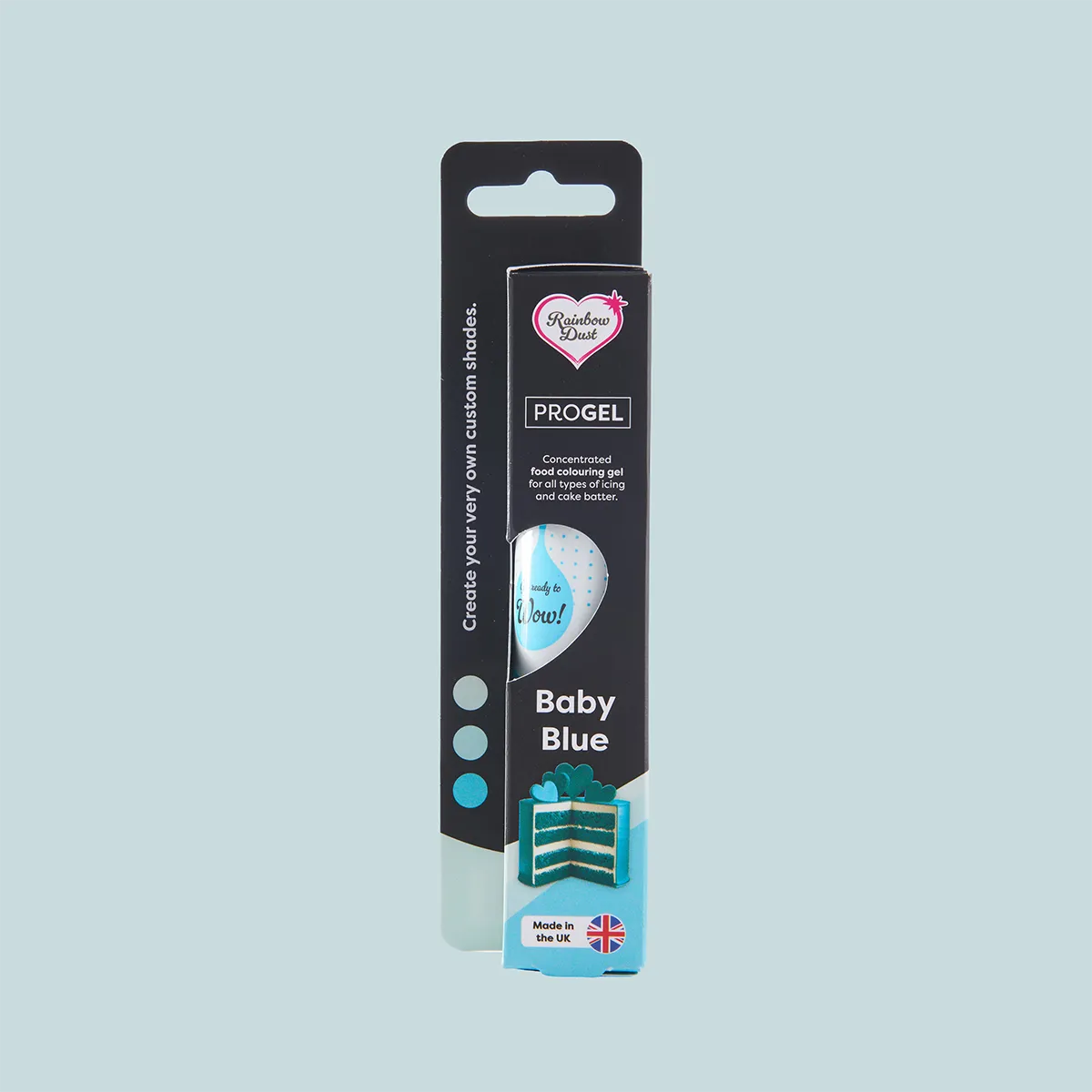 Rainbow Dust ProGel Baby Blue – Babyblaue Lebensmittelfarbe 25 g – Bild 2
