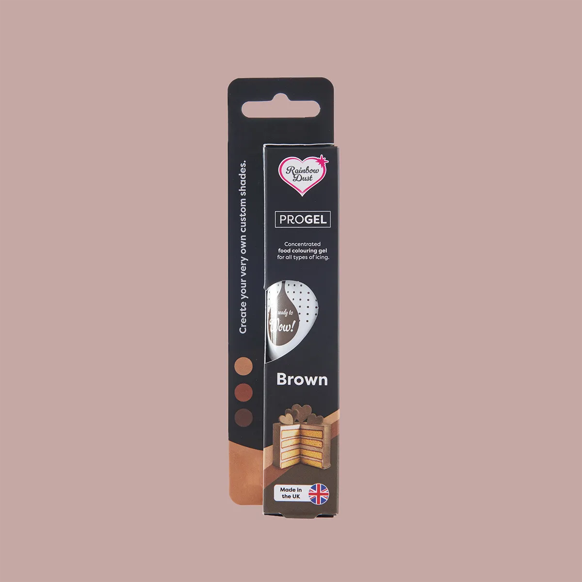 Rainbow Dust ProGel Brown – Schokoladenbraune Lebensmittelfarbe 25 g – Bild 2