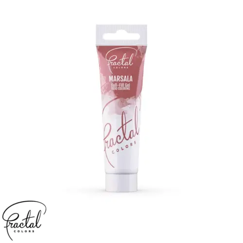 Braun Fractal Colors Full-Fill Gelfarbe Marsala Lebensmittelfarbe in der Tube