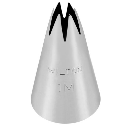 Wilton Open Star Sterntülle #1M aus Metall für Torten- und Cupcake-Dekorationen mit Buttercreme oder Royal Icing. Geeignet für Rosetten, Sterne und dekorative Spritzmuster.