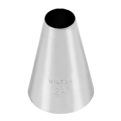 Wilton Rundtülle #2A, feine Spritztülle zum Verzieren von Torten, Cupcakes und Gebäck mit filigranen Dekorationen