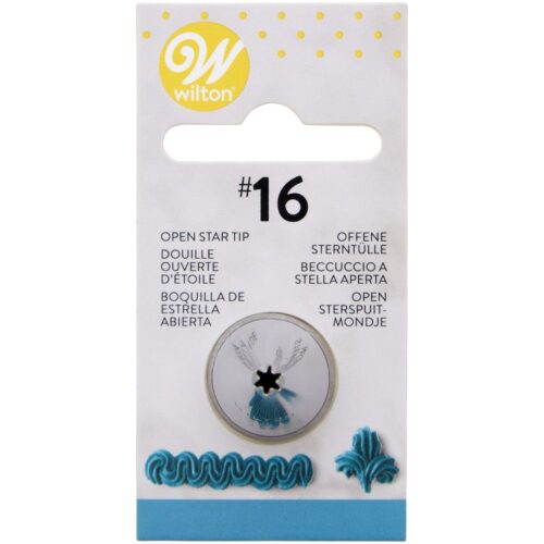 Wilton offene Sterntülle #16 aus Metall zum Verzieren von Torten, Cupcakes und Gebäck