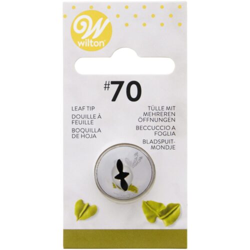 Wilton #070 Leaf Decorating Tip, Blatttülle und Spritztülle aus Metall zum Dekorieren von Torten, Cupcakes und Gebäck