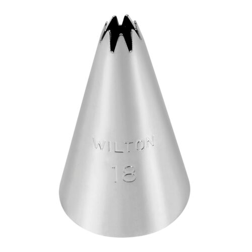 Wilton offene Sterntülle #18 aus Metall zum Verzieren von Torten, Cupcakes und Gebäck