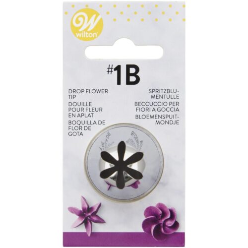 Wilton Decorating Tip Drop Flower 1B aus Metall, Spritztülle für dekorative Buttercremeblüten auf Torten und Cupcakes