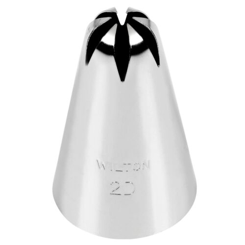 Wilton Decorating Tip Dropflower #2D aus Metall, Spritztülle für dekorative Blüten aus Buttercreme und Royal Icing auf Torten und Cupcakes.