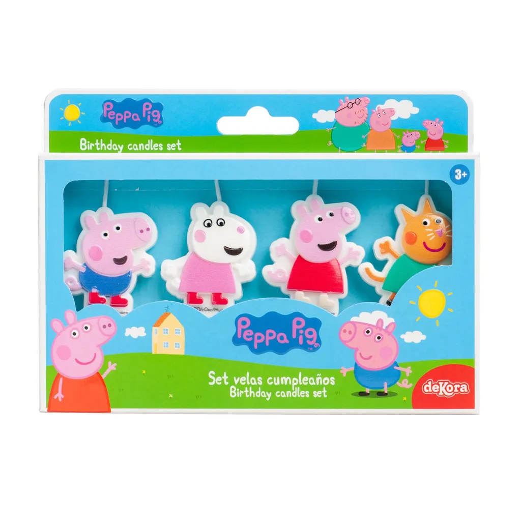 Peppa Wutz Geburtstagskerzen – 4 Stück