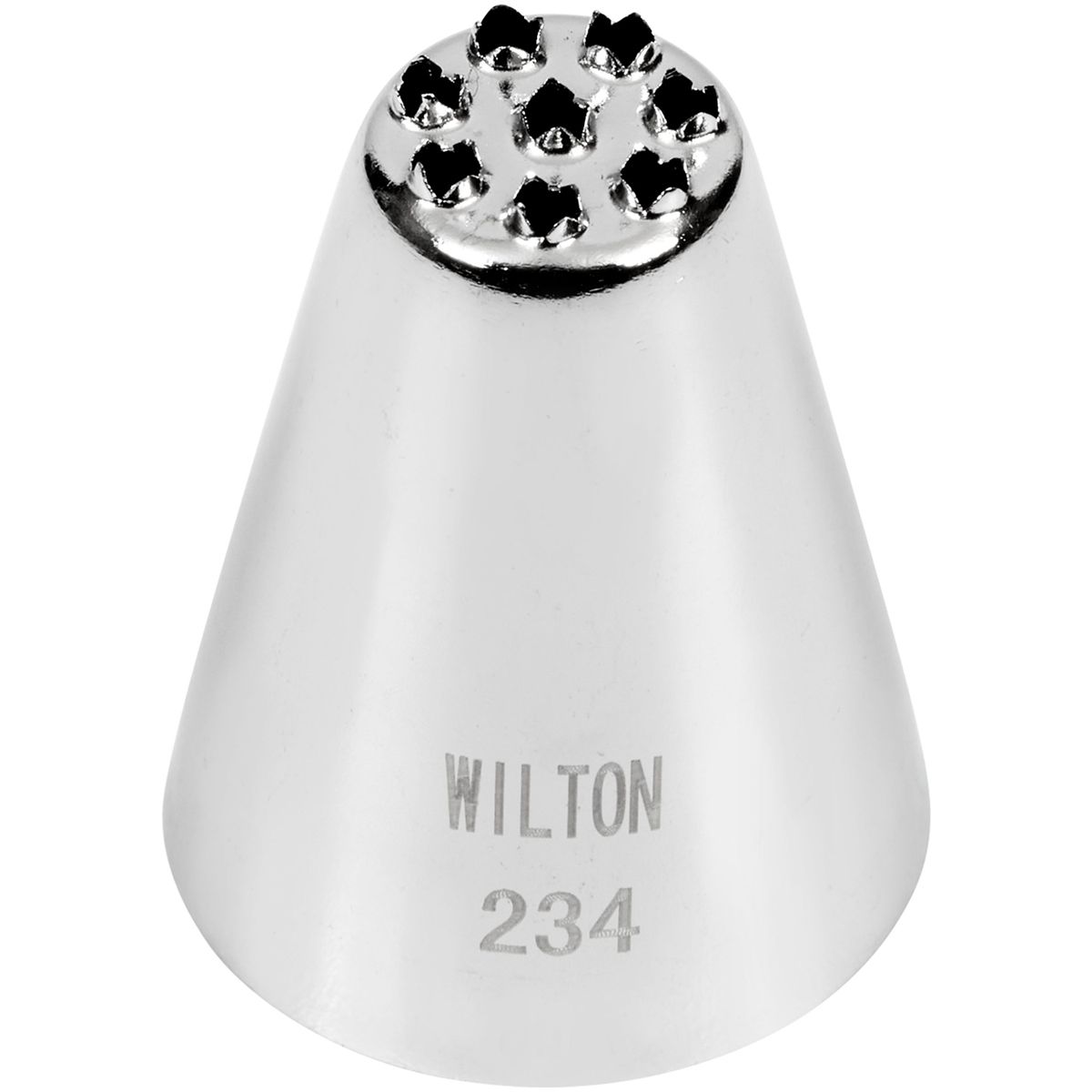 Wilton Decorating Tip Multi Open #234 aus Metall, Spritztülle für strukturierte Haar-, Fell- und Graseffekte auf Torten und Cupcakes