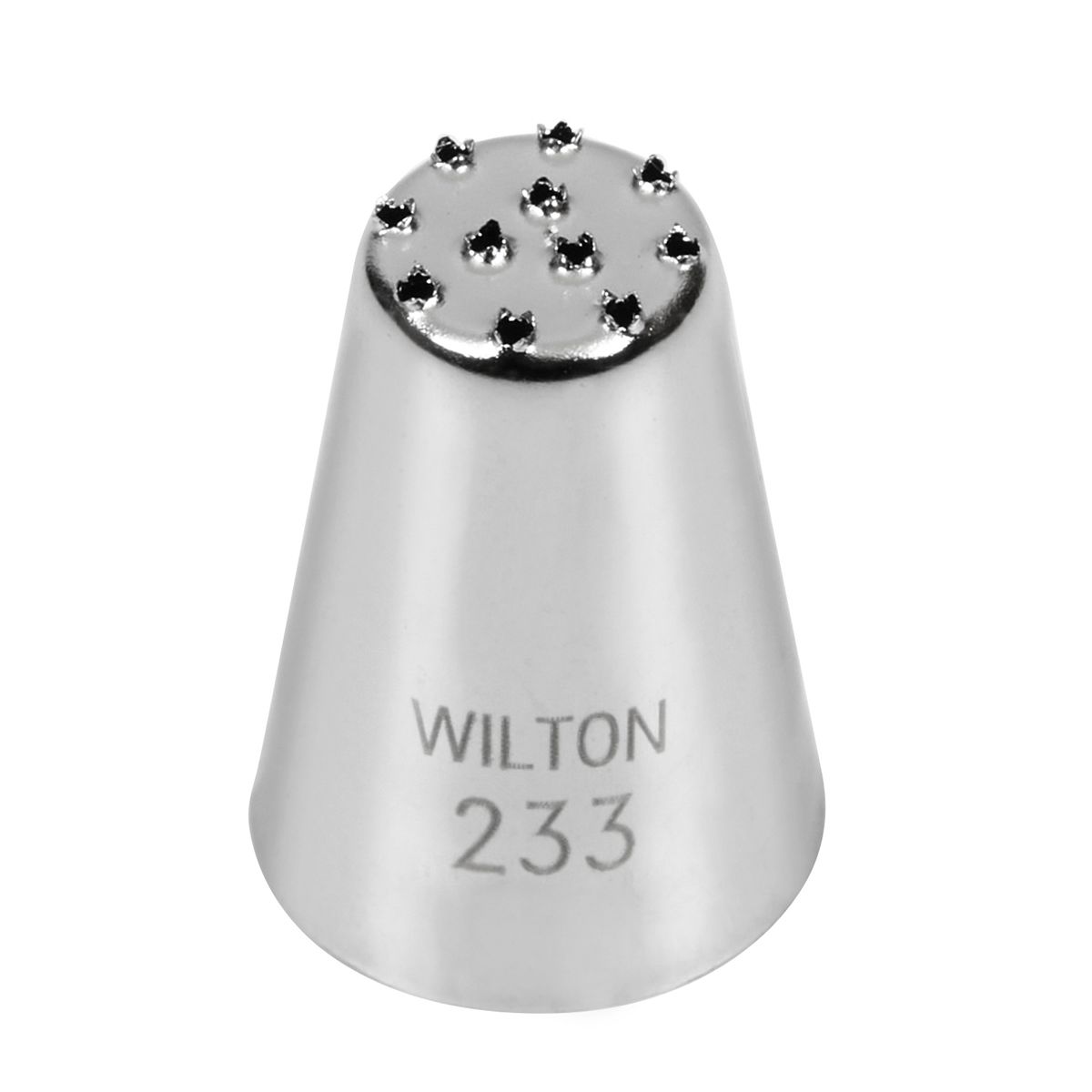 Wilton Decorating Tip #233 aus Metall, Multitülle für Perlen, Sterne, Schnüre und feine Grasstrukturen auf Torten und Cupcakes