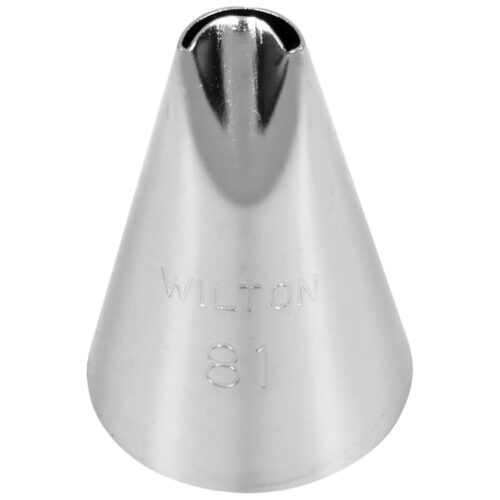 Wilton Decorating Tip Specialty #81 aus Metall, spezielle Spritztülle für Muscheln, Seile, Herzen und festliche Tortendekorationen