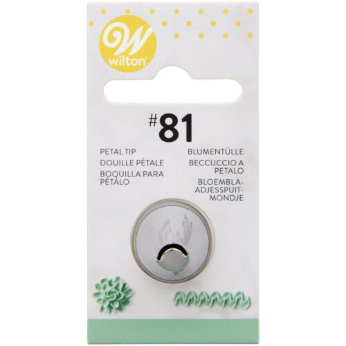 Wilton Decorating Tip Specialty #81 aus Metall, spezielle Spritztülle für Muscheln, Seile, Herzen und festliche Tortendekorationen