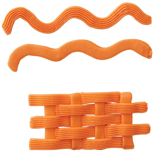 Wilton Decorating Tip #47 aus Metall, Basket Weave Spritztülle für glatte und geriffelte Streifen sowie dekorative Korbmuster auf Torten und Cupcakes