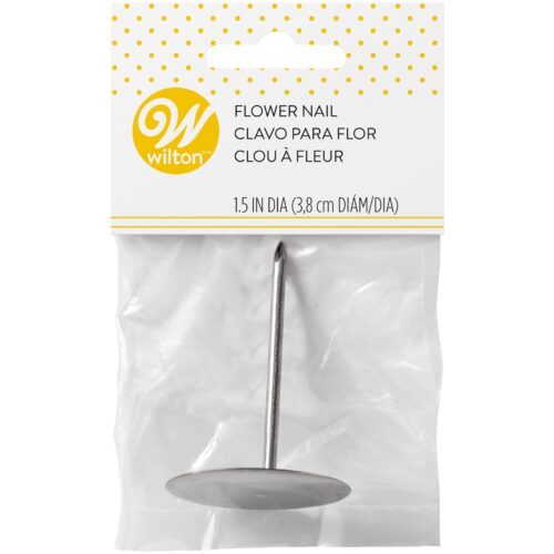 Wilton Flower Nail #7 aus Edelstahl, Blumenhalter mit 3 cm Durchmesser zum Spritzen und Formen von Blüten aus Buttercreme und Royal Icing